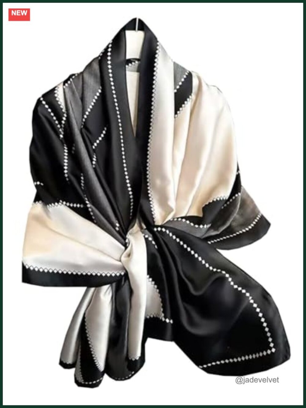 Silky Satin Long Scarf Shawl Wrap for Women Lightweight Formal Evening Dress